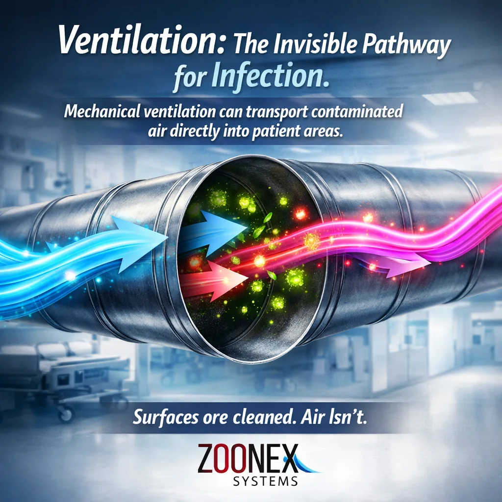 Ventilation pathway illustration