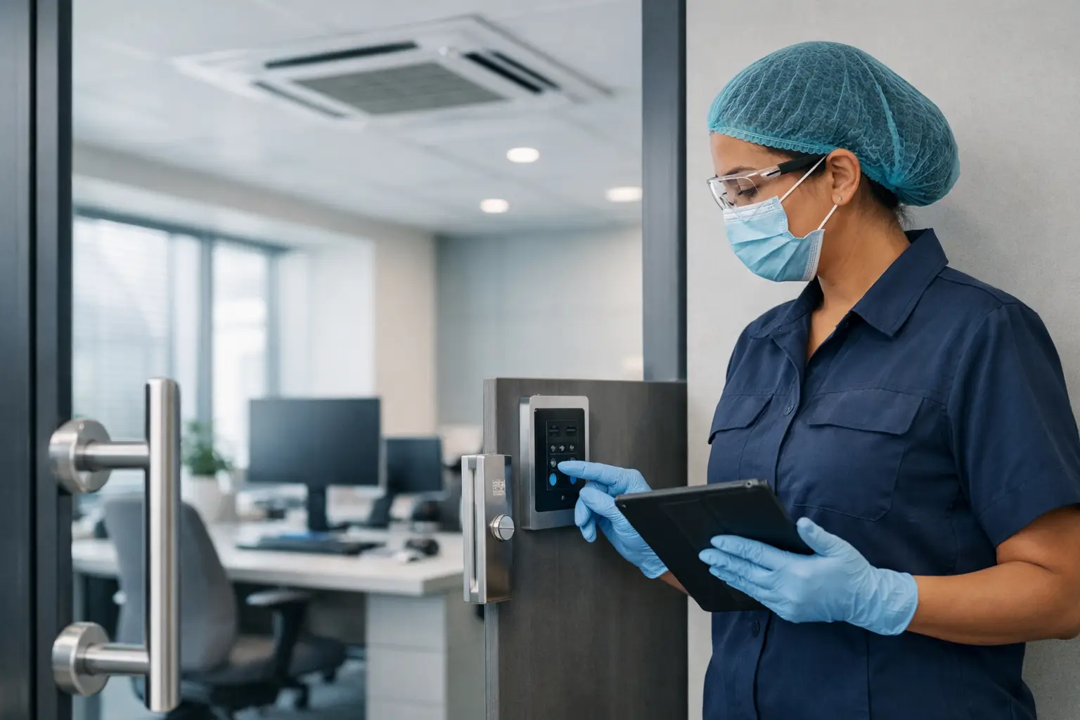 Air Treatment Versus Surface Cleaning at Work