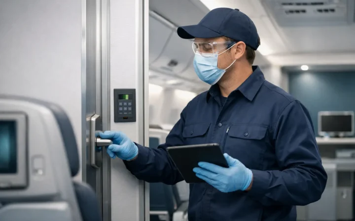 Aircraft Cabin Disinfection Service Planning