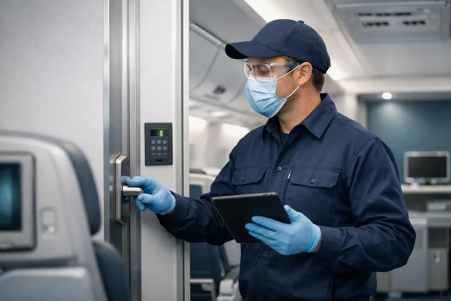 Aircraft Cabin Disinfection Service Planning